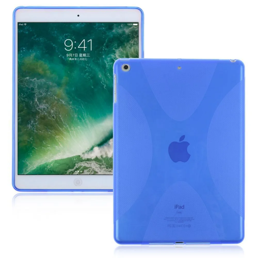 Матовый силиконовый защитный чехол X Line из ТПУ для Apple iPad 9 7 2018 2017 Air Tablet|bag for ipad|cover