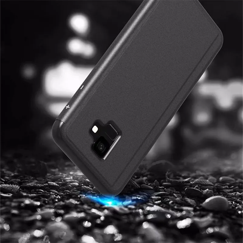 Зеркальный флип чехол для Samsung S8 S9 S10 Plus Lite Note 9 8 J4 J6 J2 J7 Core A8 A7 A9 2018|Чехлы-портмоне| |