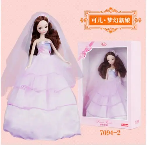 Free Shipping 29cm Kurhn Dolls Fashion Bride Doll For Girls Toys Wedding Gift Collection #7094 | Игрушки и хобби