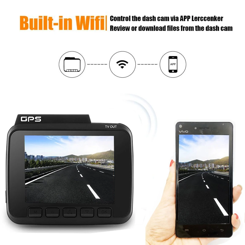 Whexune Новатэк 96660 WiFi 2.4 &quotВидеорегистраторы для автомобилей GPS двойной Камера