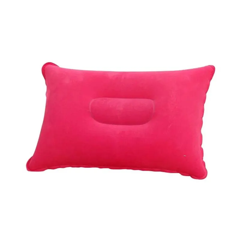 38x24cm red 1 шт. u-образная подушка для путешествий для самолета, надувная подушка для шеи, аксессуары для путешествий, удобные подушки для сна, домашний текстиль - Color: 38x24cm red