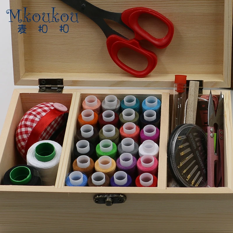 Набор для шитья натуральное дерево швейный набор окно. Все виды швейной