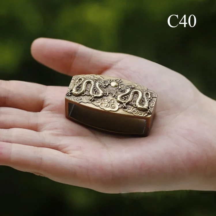 C40 2 шт 40/35 мм металлический ремень петля пряжка кольцо Сделай Сам Кожа ремесло Хранитель джинсы ремень аксессуары для 3,2-3,9 см ремни из нержавеющей стали - Цвет: C40