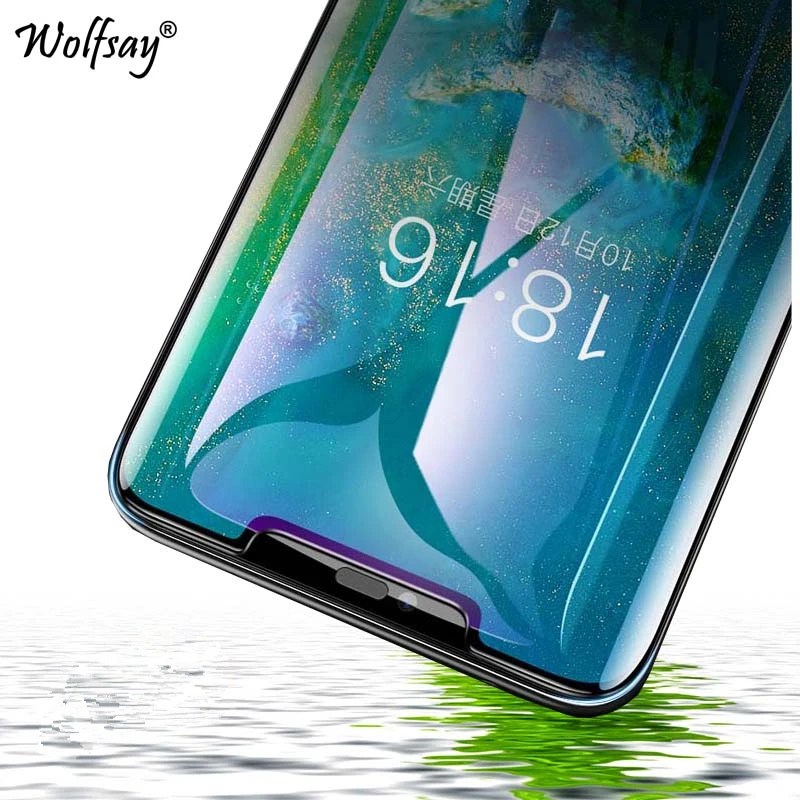 Изогнутое 3d стекло для Huawei Mate 20 Pro защита экрана закаленное полное клеевое