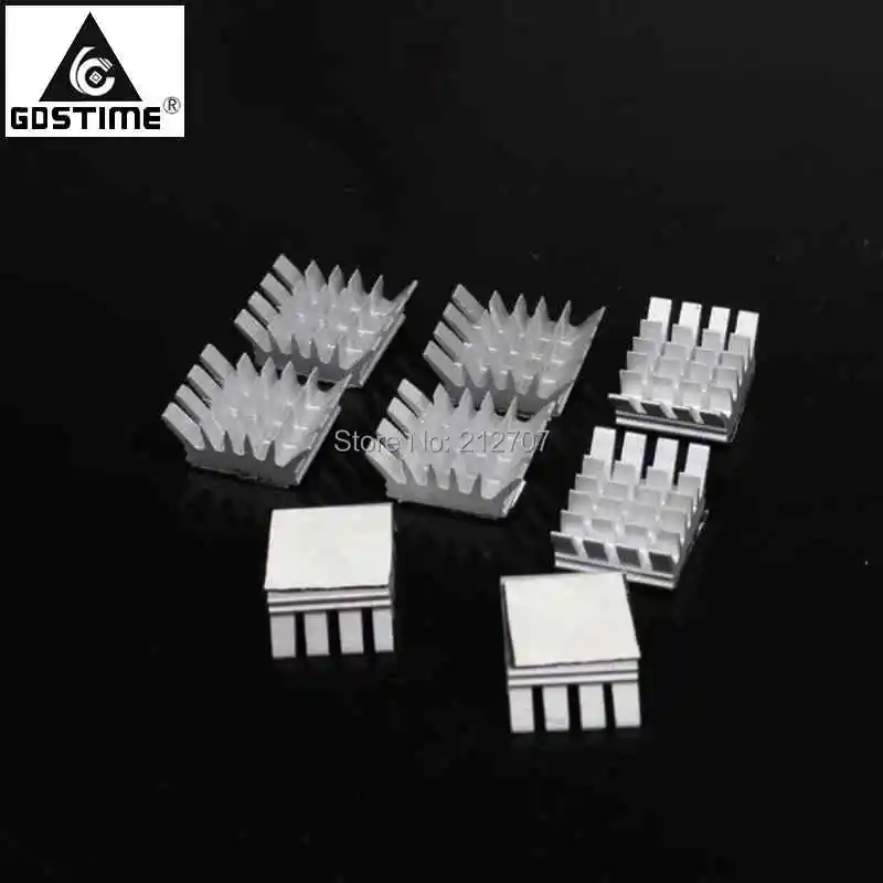 

50PCS Lot Gdstime Aluminum Computer for Xbox360 PS VGA Card DDR RAM Video Memory Cooling Cooler Heatsink 14x13x6 MM