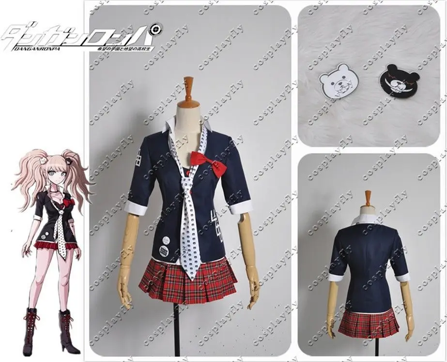 Enoshima A W0241 Только галстук! Danganronpa Dangan-Ronpa Дзюнко Эносима/Celestia Ludenberg/Mahiru Koizumi галстук ручной работы для костюмированной вечеринки - Цвет: Enoshima A W0241