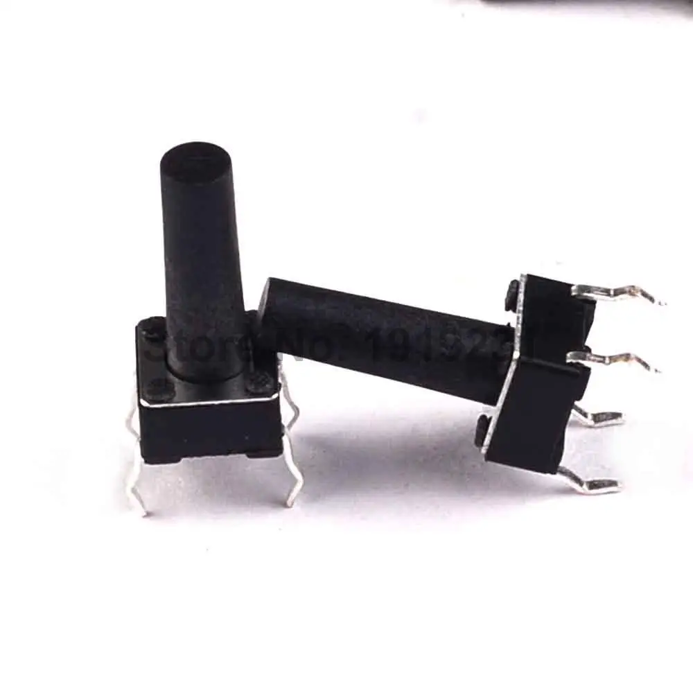 Тактильный кнопочный микро-переключатель прямой самосброс 4 контакта 6 х6х14 мм DIP