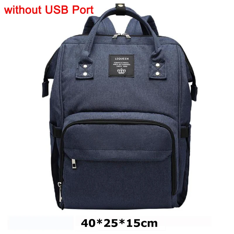 As picture LEQUEEN, модная USB сумка для подгузников для мам и мам, большой дорожный рюкзак для кормления, дизайнерская Детская сумка для коляски, рюкзак для детских подгузников - Цвет: As picture
