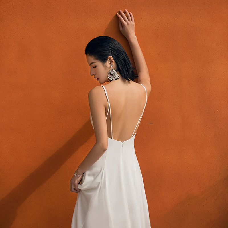 Женское платье без рукавов VERRAGEE винтажное Длинное Элегантное платье-комбинация