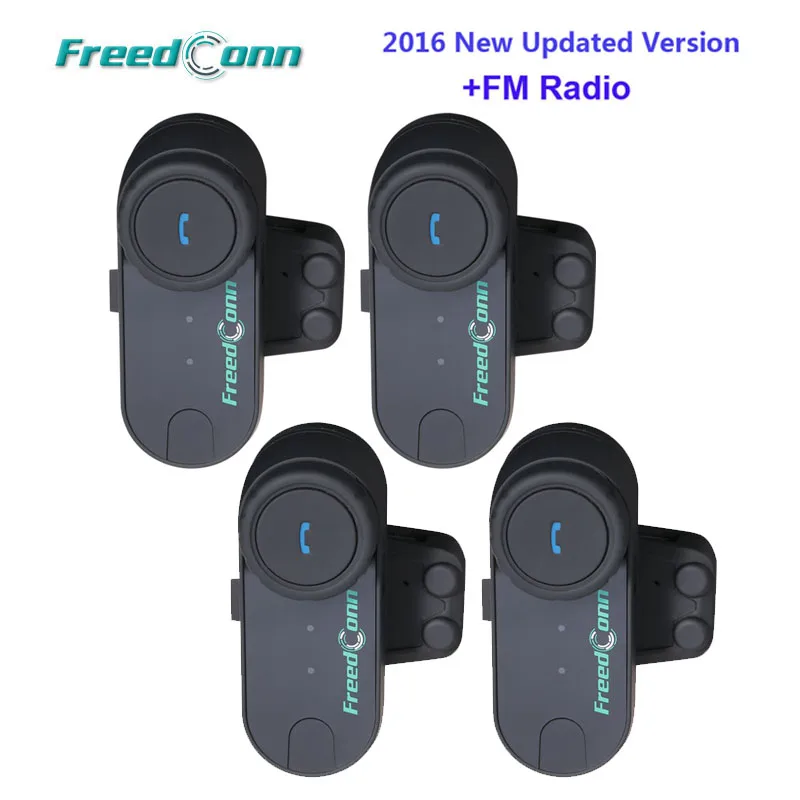 4 шт. мотоциклетные шлемы BT Bluetooth со встроенным fm тюнером для мотоциклистов