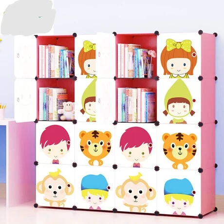 Детская мебель для шкафа пластиковая книжная полка мультяшная домашняя книжная полка для детского сада книжная полка