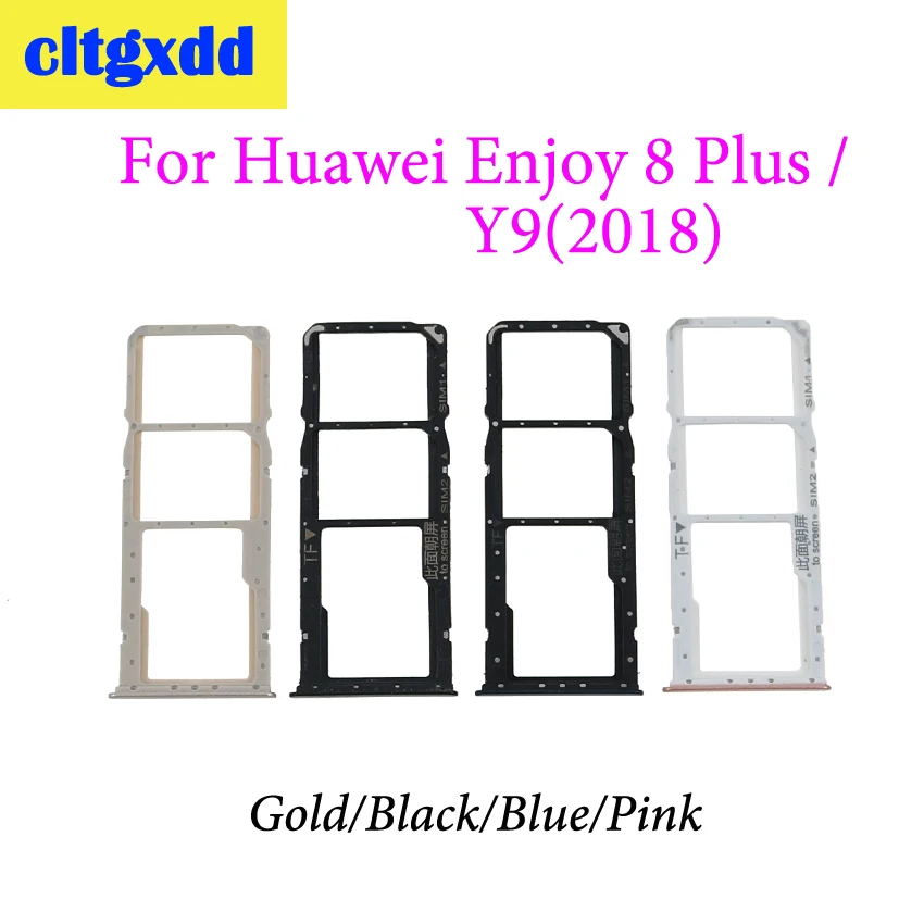 Cltgxdd новый лоток для sim карты и Сменные Запчасти лотков SIM/Micro SD Huawei Y9 (2018)/Enjoy 8