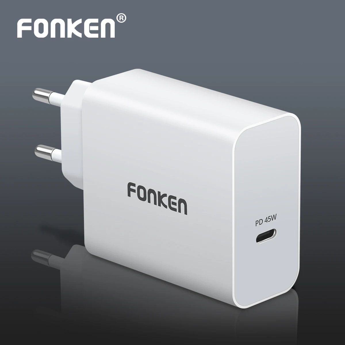 FONKEN usb type C 45 Вт PD зарядное устройство Быстрая зарядка USB В для телефона 15 в 3A