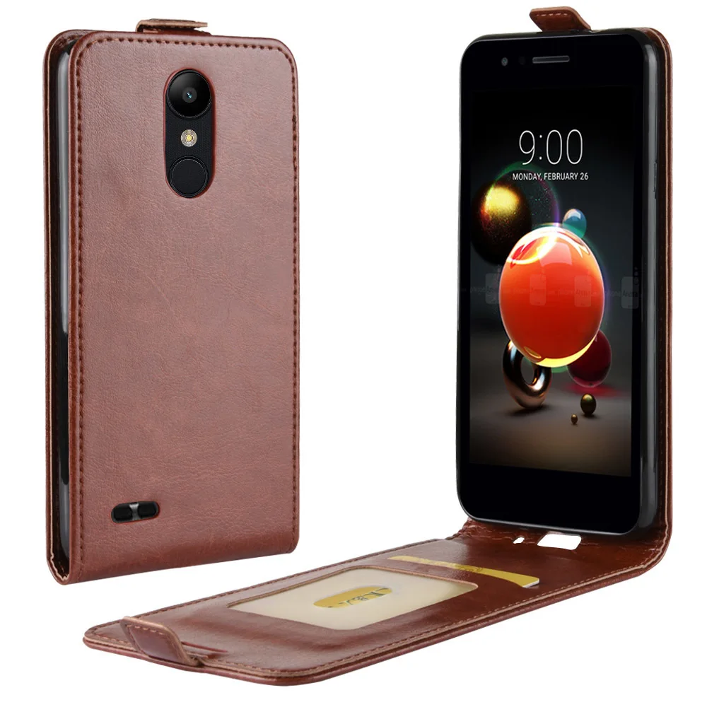 Вертикальный флип чехол для LG K8 2018 случае 5 0 дюймов телефон чехлы с карт памяти