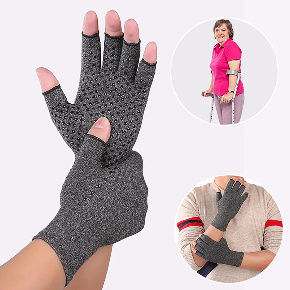 Новинка 1 пара Нескользящие артрит восстановления обучение Половина Finger