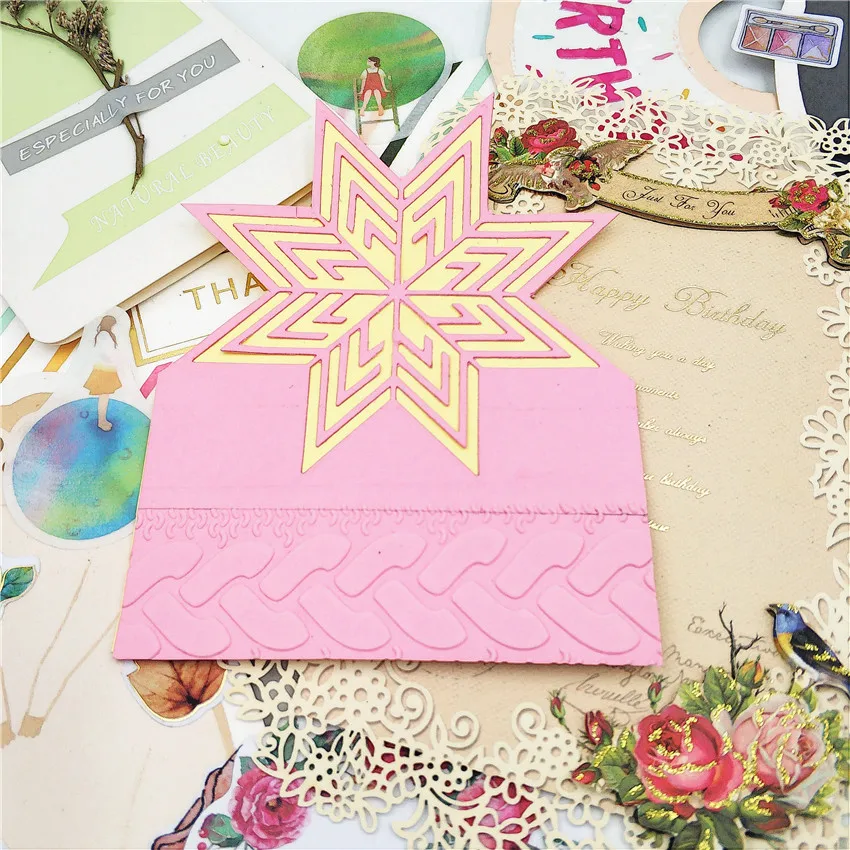 Восьмиугольная Magic Star Скрапбукинг Soldes резки металла умирает для самодельная