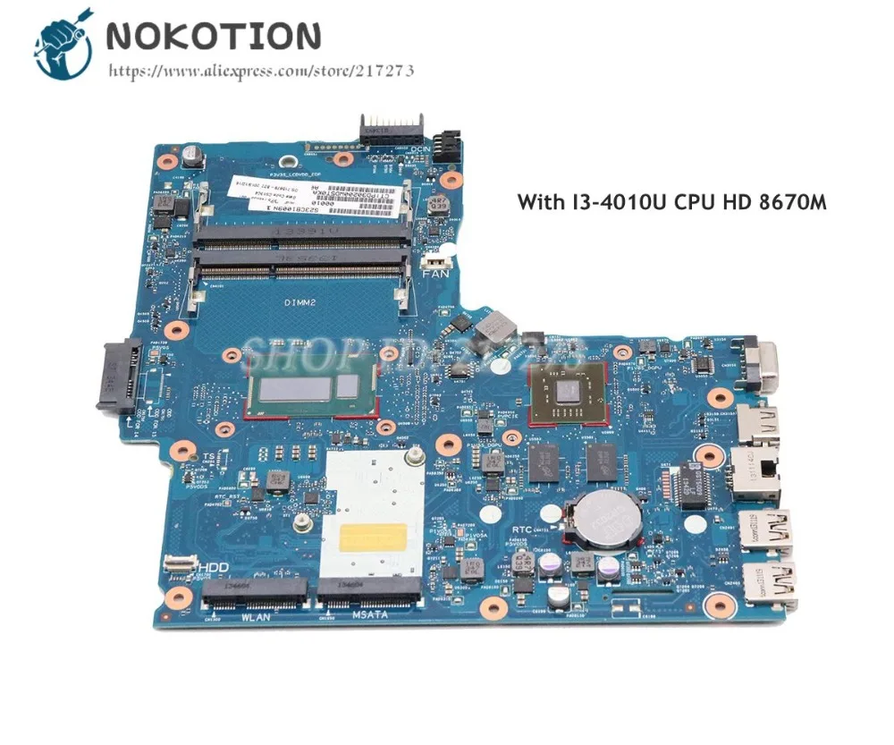 NOKOTION 6050A2608301-MB-A02 746029-001 746029-501 для HP 248 G1 материнская плата ноутбука I3-4010U процессор