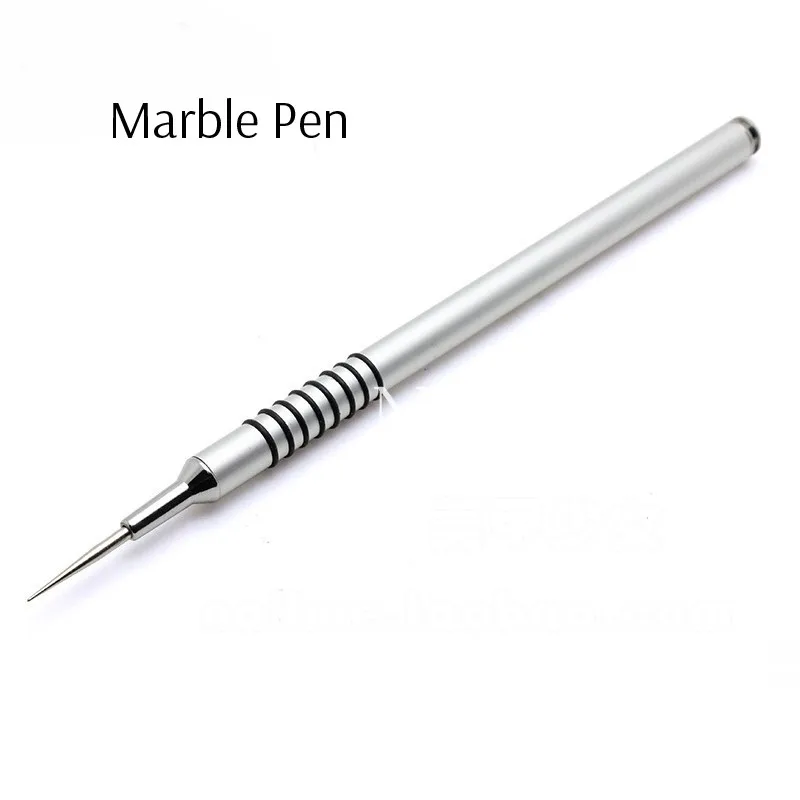 Marble Pen 1 шт. точечная ручка мраморные инструменты вода мраморная Ручка Кисть для рисования маникюр Рисунок ногтей набор инструментов - Цвет: Marble Pen