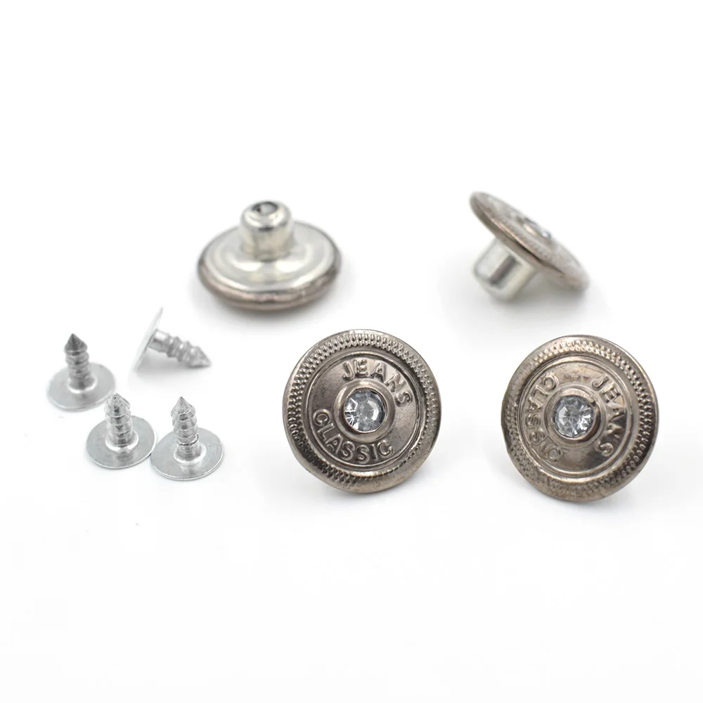 

(50 pieces/lot) 17mm new buttons. Jeans buttons. Fashion buckle. Clothing & Accessories Sewing Accessories