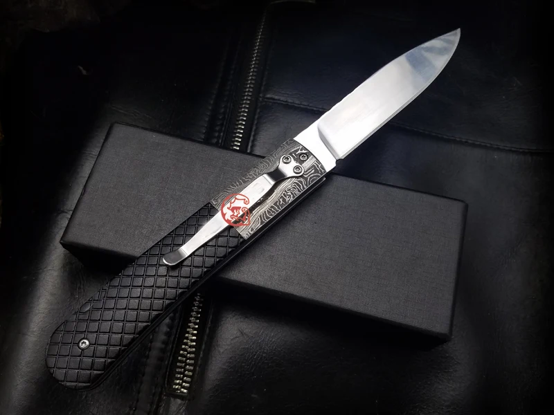 Очень Sharp! BIGONG складной нож 8 cr13mo стальное лезвие зернистая стальная ручка для