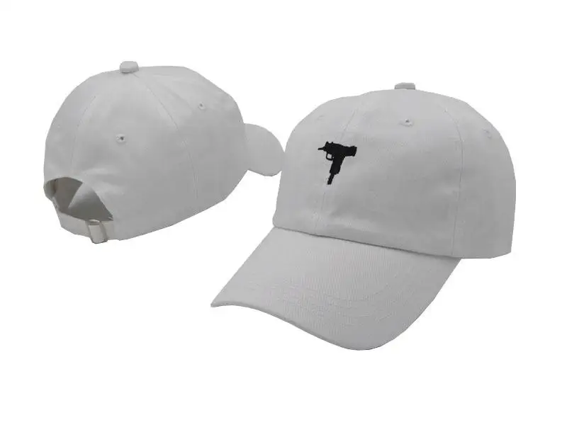 РЕДКИЙ KYC винтажный пистолет УЗИ Snapback папа шляпа с принтом розовая бейсбольная кепка для женщин и мужчин бренд хип-хоп спортивные кости для мужчин и женщин - Цвет: Белый