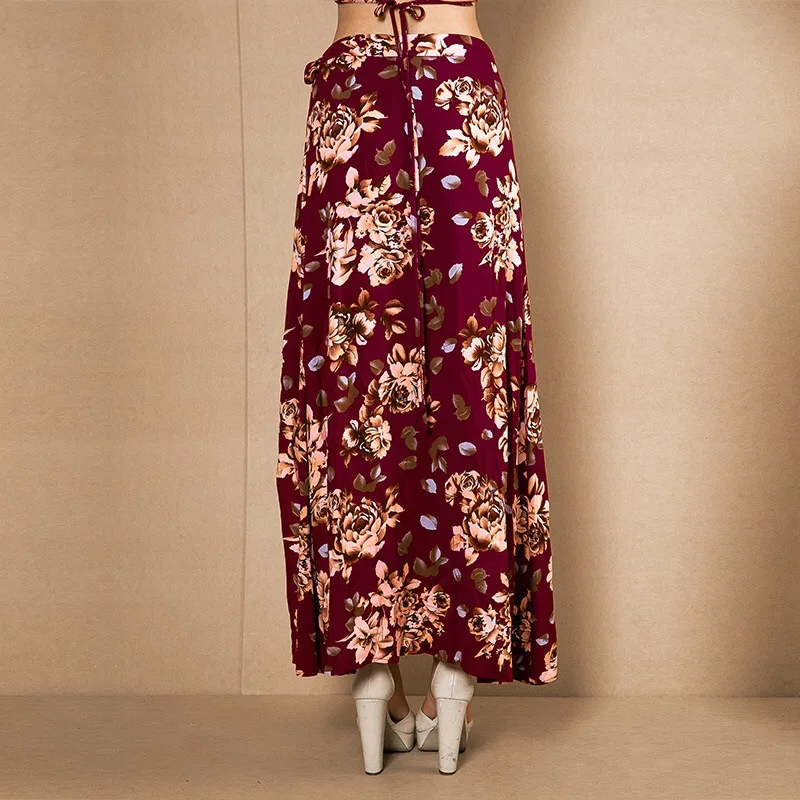 2017 новое прибытие длинная юбка для женщин дамы многоцветный vintage племенной