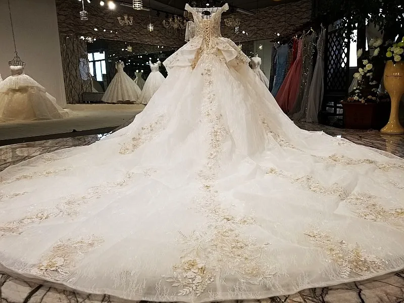 LS32114 1 свадебное платьесупер большая юбка асимметричный дизайн органза ткань