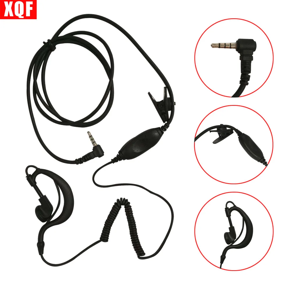 

XQF 10 шт. 1 контактная гарнитура наушники для Yaesu Vertex 5R VX-10, VX-110, VX-130, VX-131