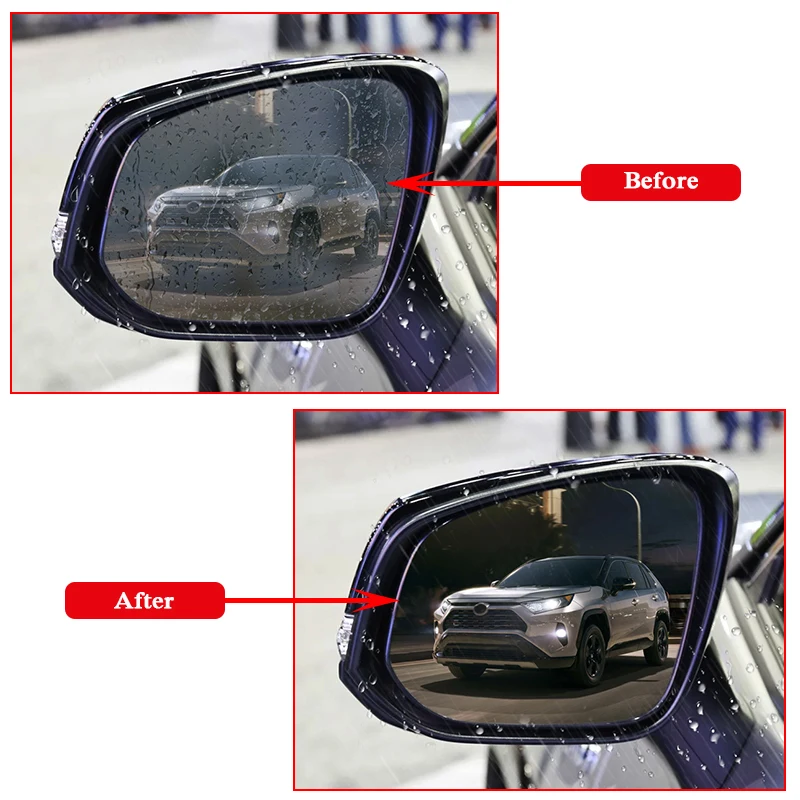 Автомобильная Водонепроницаемая противотуманная пленка 2 шт. наклейка на окно