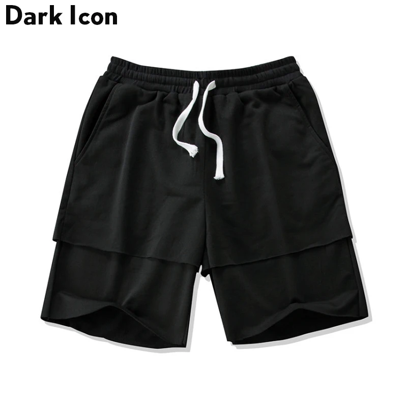 Темные значки разблокировки края эластичный пояс пустые шорты мужские 2017 Лето