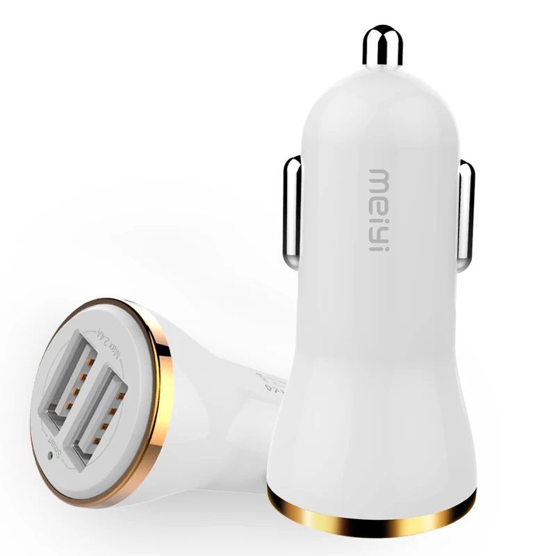 Meiyi C31 2 USB выход Автомобильное зарядное устройство 2.4A Макс (реальный) Быстрая