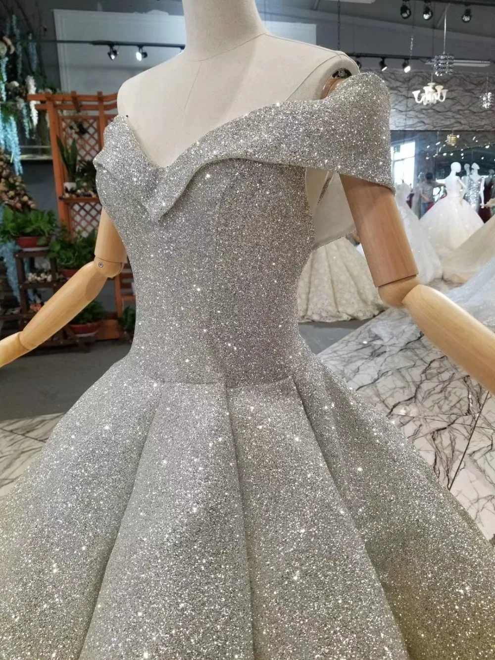 CloverBridal Пышное Бальное платье юбка длиной до пола с открытыми плечами бирюзовое черное двухтонное блестящее свадебное платье новейшее