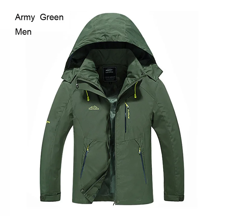 men army green ARCTIC светильник, высокое качество, для женщин и мужчин, походная куртка, треккинг, красочные, теплые, водонепроницаемые, ветрозащитные, дышащие, для кемпинга, пальто - Цвет: men army green