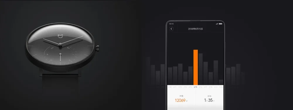Xiao mi jia умные кварцевые часы Шагомер Smartband Bluetooth 4,0 mi умные часы Автоматическая Калибровка время mi Band