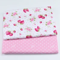 cotton prints strawberry quilting cloth of handmade diy cotton twill sewing babychildren sheets dress material