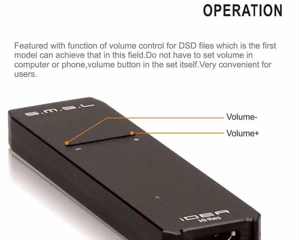 SMSL iDEA Mini Hi-Fi аудио портативный USB DAC SABRE9018Q2C Портативный USB DSD512 32 бит/768 кГц ЦАП и аудио усилитель для наушников