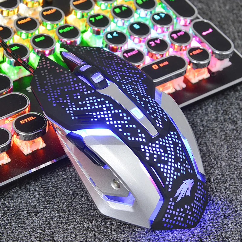 SUNROSE X1 Мышь USB Проводная игровая клавиатура 6 кнопок оптическая компьютерная мышь