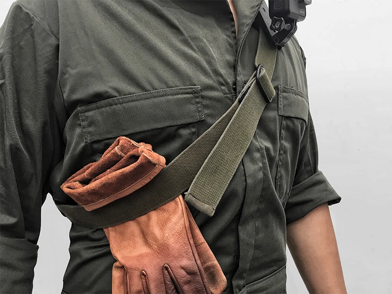 WW2 американские армейские винтажные кожаные перчатки Фетальные воловьи манжеты мотоциклетные байкерские перчатки американские военные регулируемые варежки