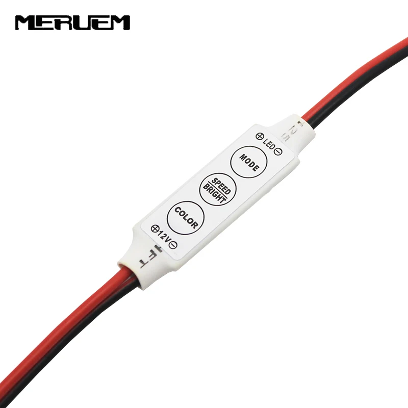 Диммер Светодиодная лента RGB контроллер DC 12V 24V мини LED Одноцветный для 5050 3528 5730 |