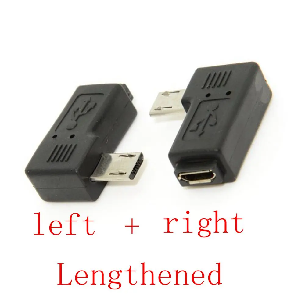 Новый мини кабель Usb 2 0 Мама микро папа usb Удлинительный 90 градусов левый и правый