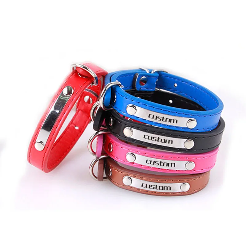 Бесплатная гравировка металлическая пряжка имя щенка персонализированные