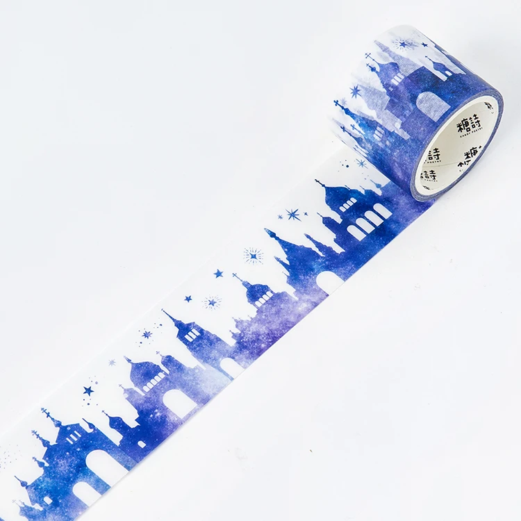 MoFaChengBao 3.5cm 1 шт. васи ленты DIY маленькая ведьма Алиса Луна бумага маскирующая лента декоративные клейкие ленты Скрапбукинг наклейки Размер 5 м - Цвет: MoFaChengBao 3.5cm