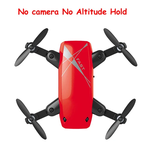 S9HW Мини Складная Drone с HD S9 камер/RC Quadcopter Wi-Fi FPV/Micro карман беспилотный самолет - Цвет: Red No Camera