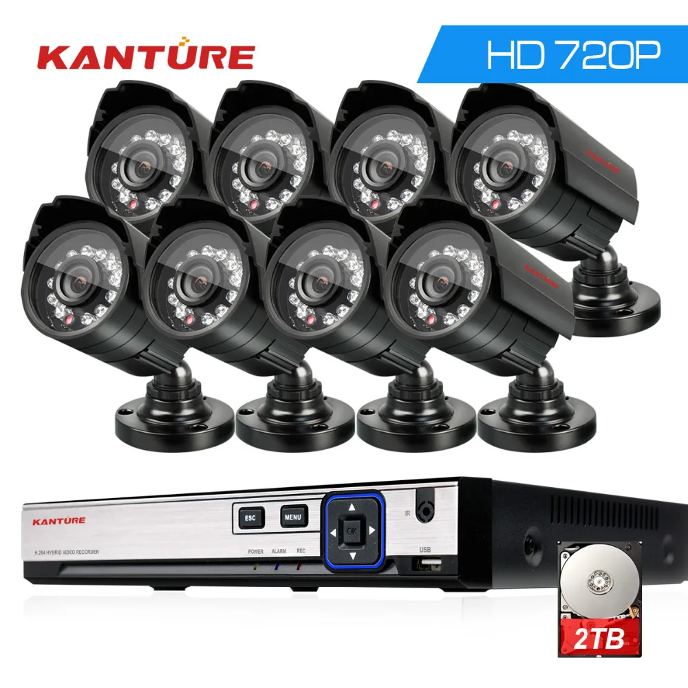 8CH HDMI 1080 P DVR рекордер с 8 шт. 720 AHD CVI погодозащищенная камера слежения система CCTV P2P