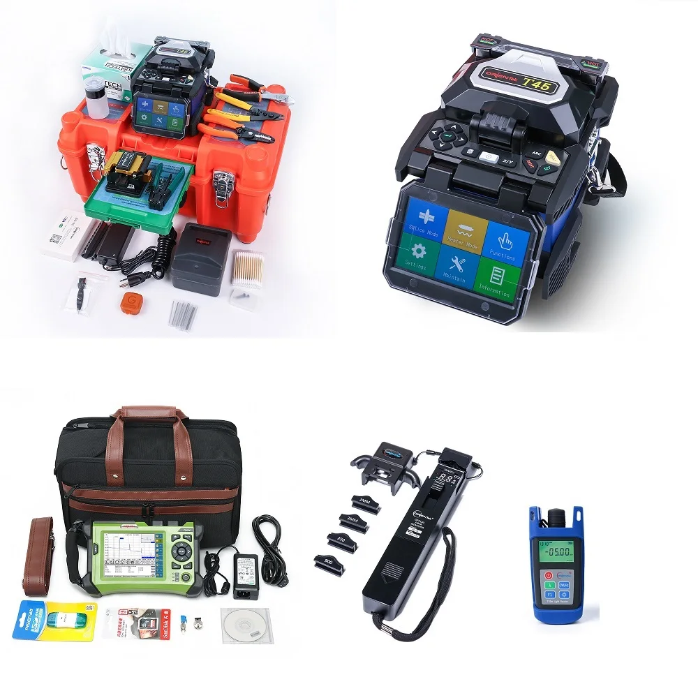 Набор инструментов: T45 Fusion Splicer + SV20A рефлектометр SM 1310/1550nm Fiber identifier TFI 35 оптический