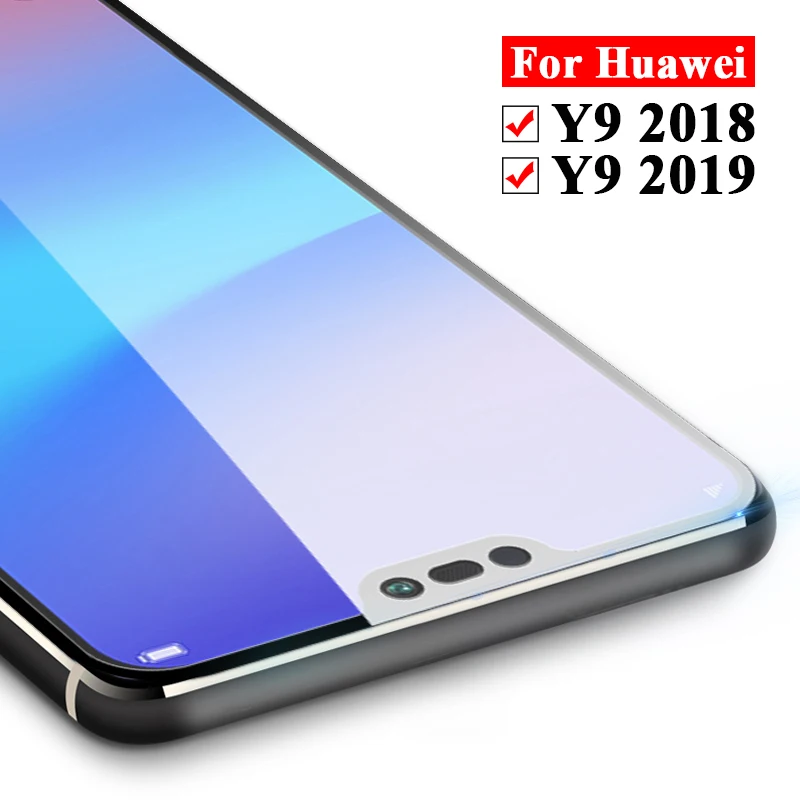 Защитное стекло для huawei y9 2019 защита экрана 2018 y 9 y92019 y92018 закаленное huavei