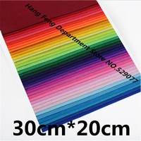 40pcs 3020 polyester nonwoven fabric 1mm felt cloth for diy home decoration crafts sewing toys gift dolls handmade exhibition