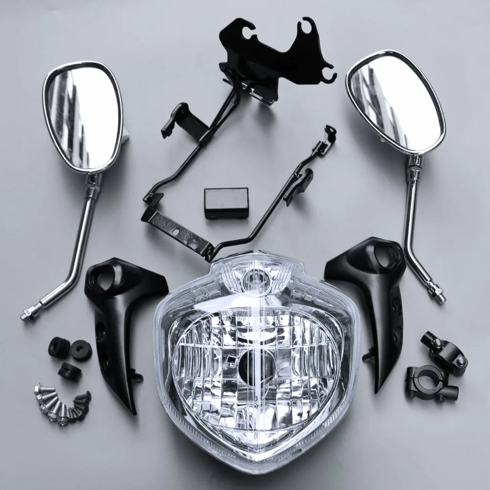 

Headlight Set Assembly Mirror Bracket Fit For FZ6 S FZ6 N Fazer 2007 2008 2009 2010
