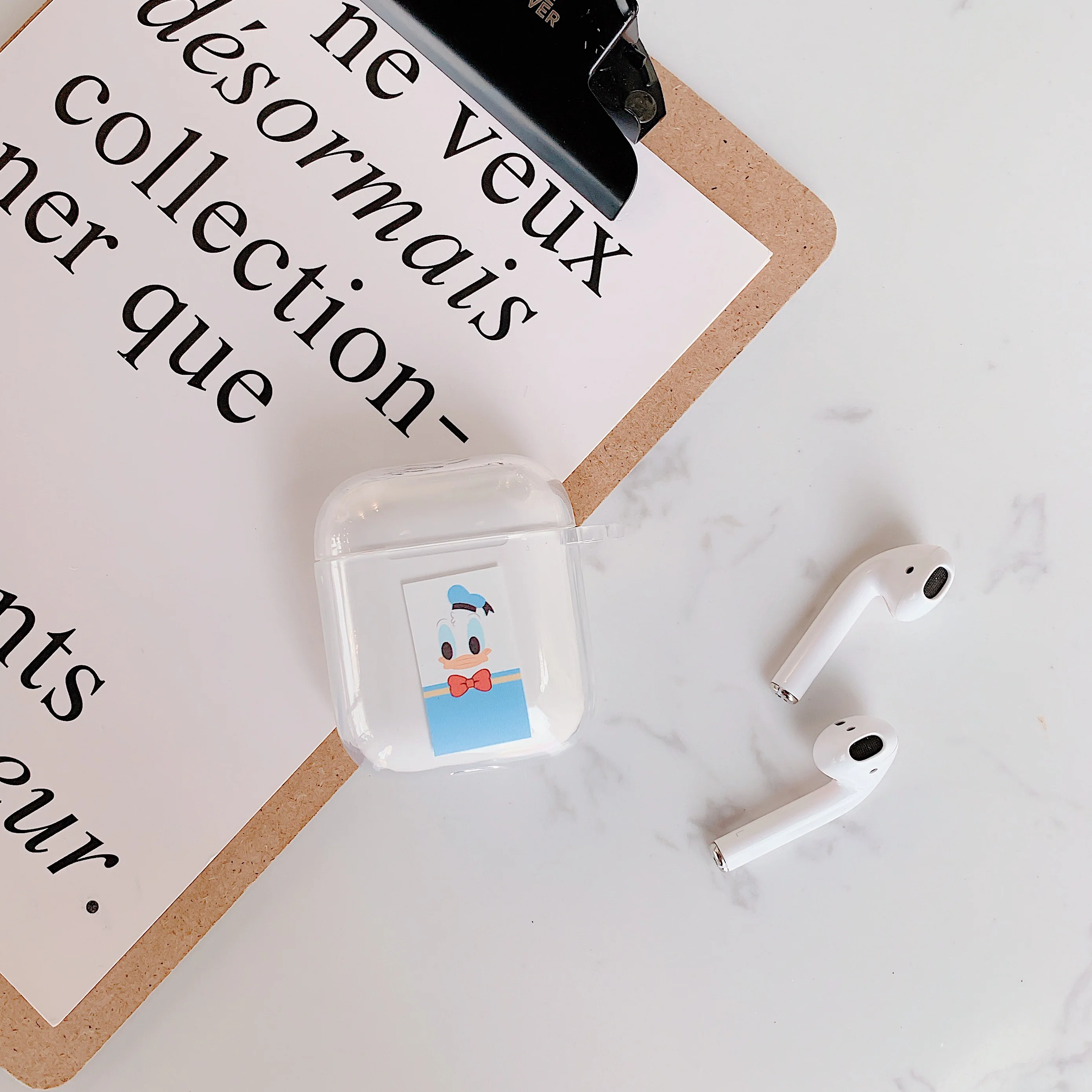 Мультяшные розовые Пантеры и животные, беспроводные Bluetooth наушники, милый чехол для Apple AirPods, силиконовая зарядка