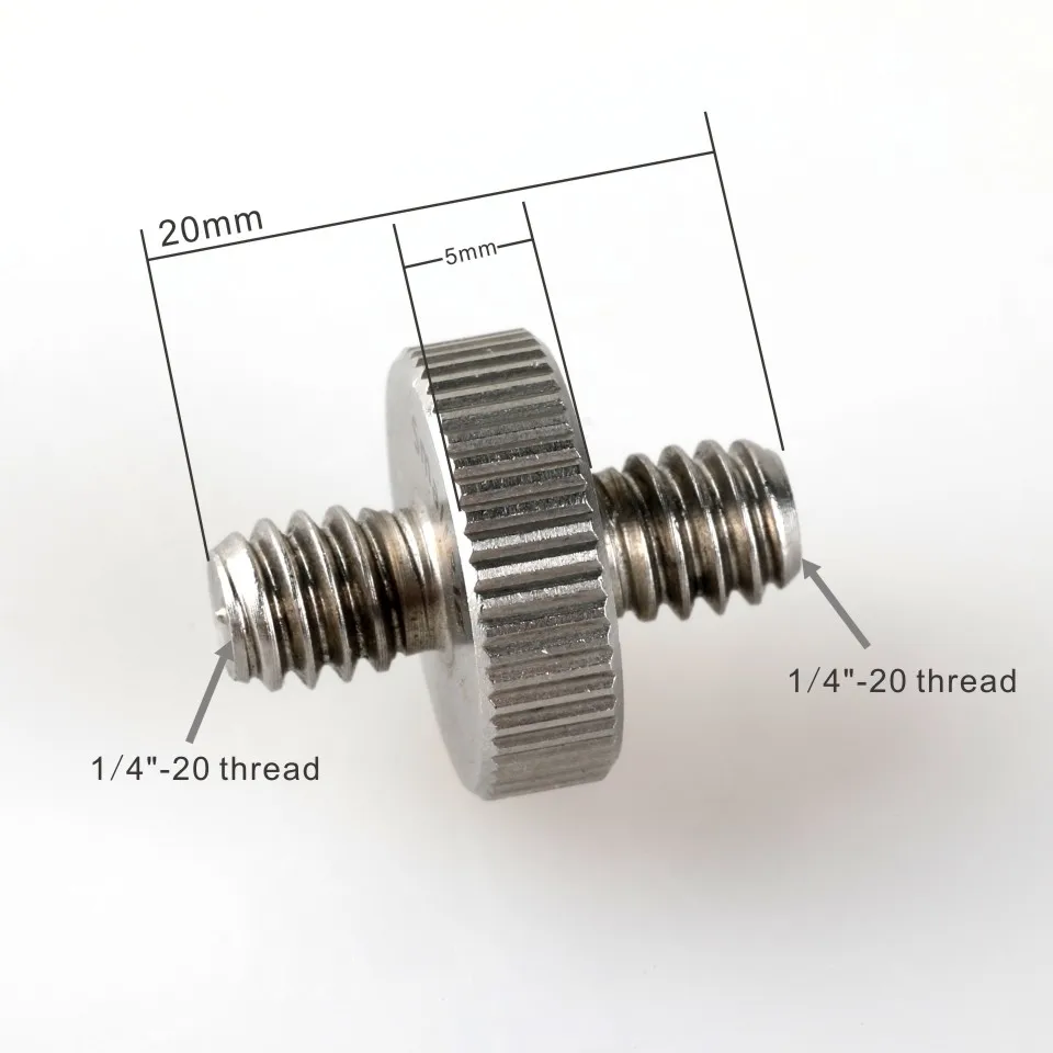 SmallRig 1/" до 1/4" резьбовой двойной головкой из нержавеющей стали винт, упаковка из 5-1879
